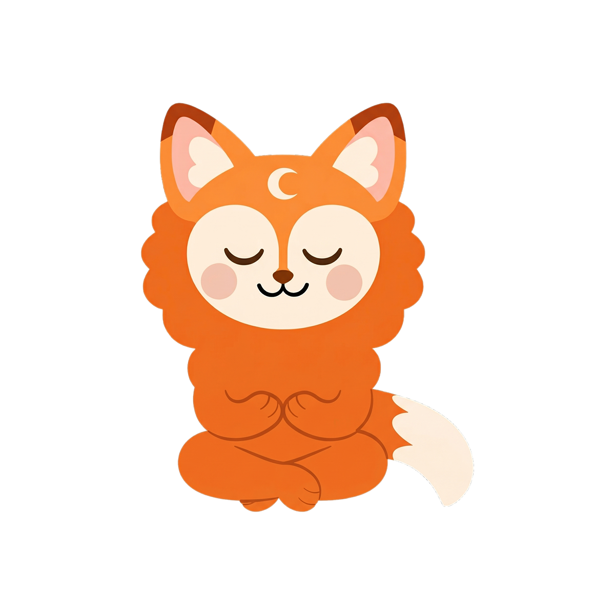 Fox mascot making dua